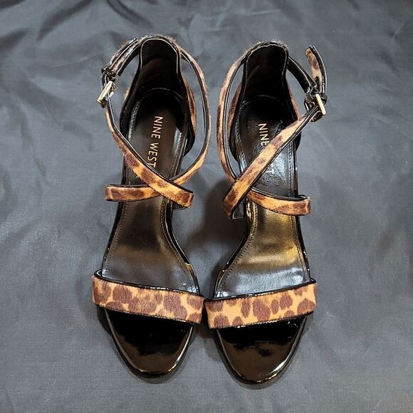 NINE WEST STRAPPY HIGH HEEL OPEN STILETTOS PUMP - Picture 2 of 16